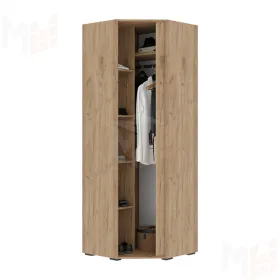 Шкаф угловой Хелен ШК 04 дуб крафт золото - серый графит