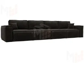 Диван прямой Лига-081 НПБ МегаЛонг ( BRUT 17 коричневый )