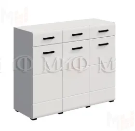 Комод Ненси New (белый глянец)