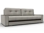 Диван прямой с декором Лига-096 НПБ ( Бежевый\Коричневый )