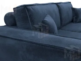 Диван прямой Лига-081 НПБ ( TOWER 13 синий )