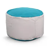 Пуф Соня Светло-серый / Бирюзовый