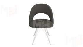 Стул Гэтсби К3 Белый матовый, Велюр Confetti Stone