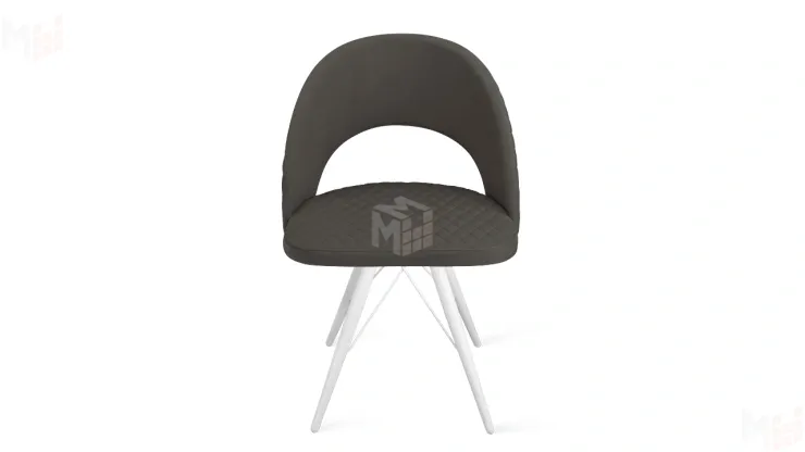 Стул Гэтсби К3 Белый матовый, Велюр Confetti Stone