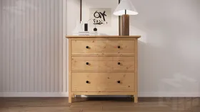 Комод КЫМОР 3 ящика светло-коричневый
