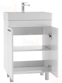 Тумба под умывальник "Енисей 60" Контраст без ящика Айсберг