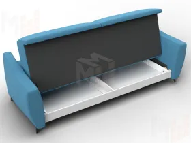 Диван-книжка Лига-095 НПБ ( Амур 10 голубой )