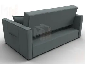 Диван прямой Лига-104 (140) ( Амур 07 серый )