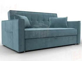 Диван прямой Лига-104 (140) ( SEVEN 113 бирюзовый )