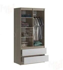 Шкаф Челси 2-х ств (сонома/белый)