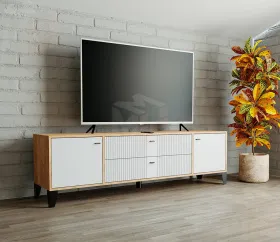 Тумба ТВ Парус-10 крафт золотой/карбон фарфор