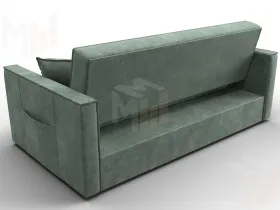 Диван прямой Лига-104 (160) ( BRUT 08 зеленый )
