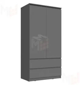 Шкаф Челси 2-х ств (графит)