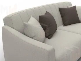 Диван-книжка Лига-095 НПБ ( Амур 02 бежевый )