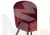 Стул Gabi 1  wine red / black