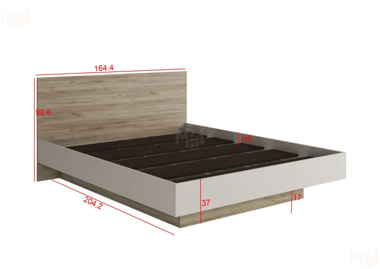Кровать 1,6 Бохо КР-001 с основанием