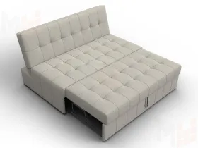 Диван прямой Лига-107 (140) ( Амур 02 бежевый )