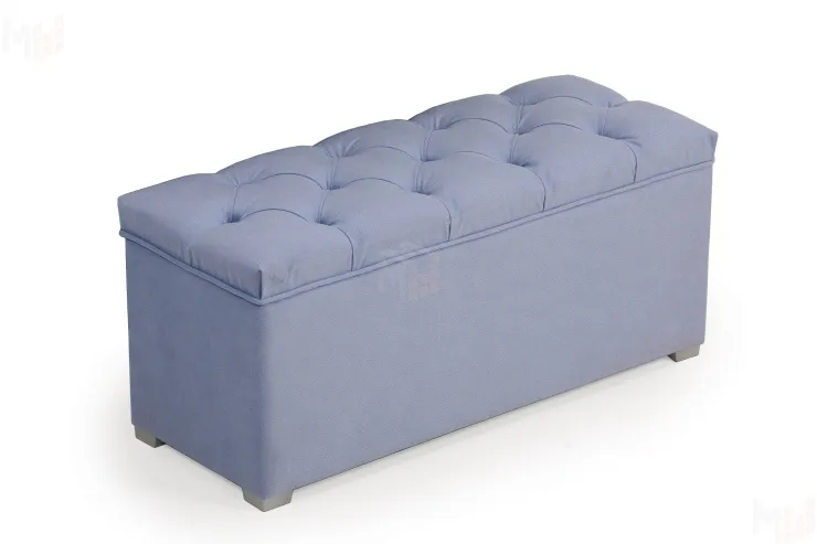 Пуфик Мишель 950 (велюр голубой)