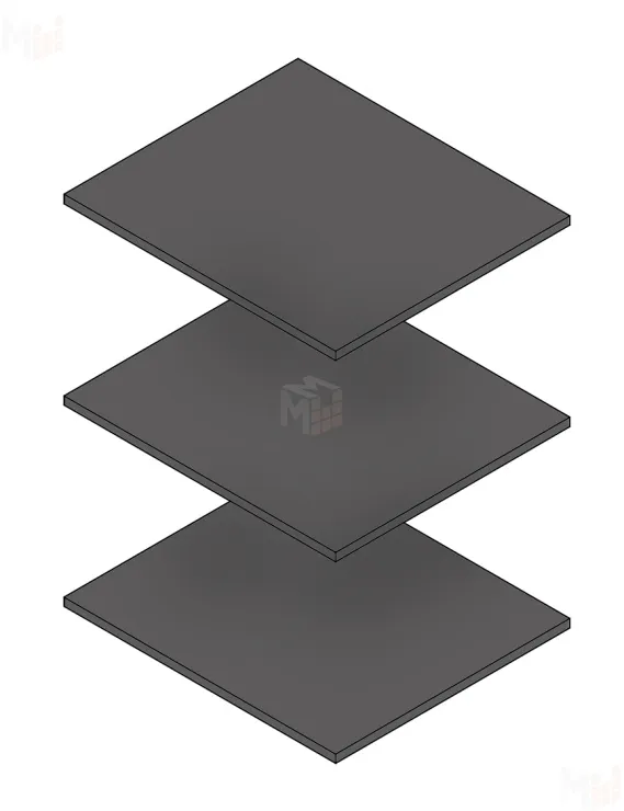 Комплект полок для шкафа Нора