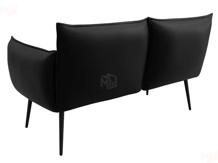 Диван прямой Лига-083 ( экокожа GRIFON 18 черный )