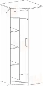 Шкаф угловой  Фрегат