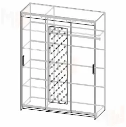 Шкаф-купе Эва ШК-017