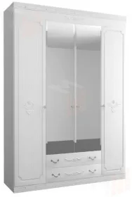 Шкаф 4-х дверный Мария-Луиза 4 Бодега Белый