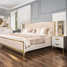 Кровать Lara 180x200 см белый глянец