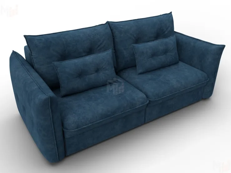 Диван прямой Лига-100 НПБ ( BRUT 11 синий )