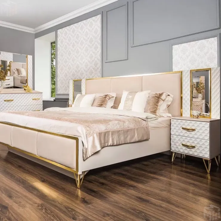 Кровать Lara 180x200 см белый глянец