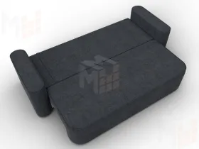 Диван прямой Лига-118 НПБ ( LAIM 26 темно-серый )