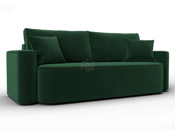 Диван прямой Лига-118 НПБ ( SEVEN 626 зеленый )