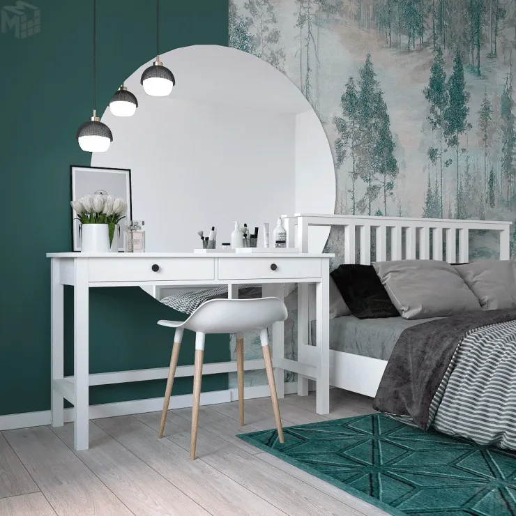 Стол туалетный Хэмнес с 2-мя ящиками 