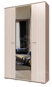 Шкаф с зеркалом ИТАЛИЯ ШК-1300 Шимо темный-Шимо светлый