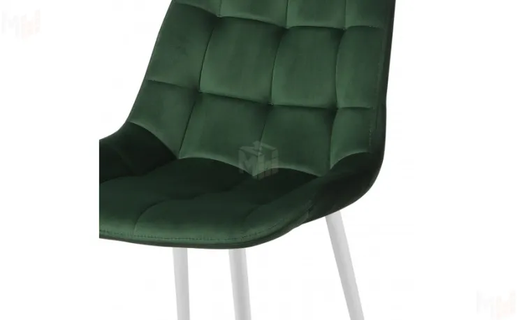 Барный поворотный стул Эйден Confetti deep forest/белый