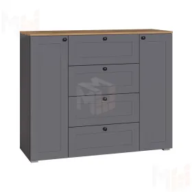 Комод Остин 16.221 серый графит