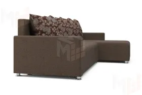 Угловой диван Челси (Цветы коричневый)