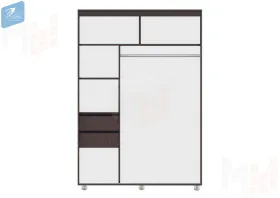 Шкаф-купе Комфорт-12 Прайм 1,5 Black Edition