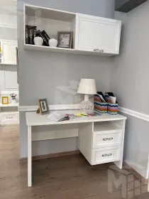 Стол письменный Мишель белый матовый