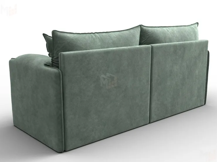 Диван прямой модульный Лига-106 ( BRUT 08 зеленый )