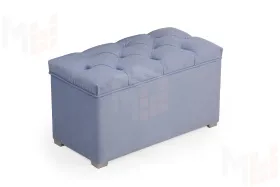 Пуфик Мишель 750 (велюр голубой)