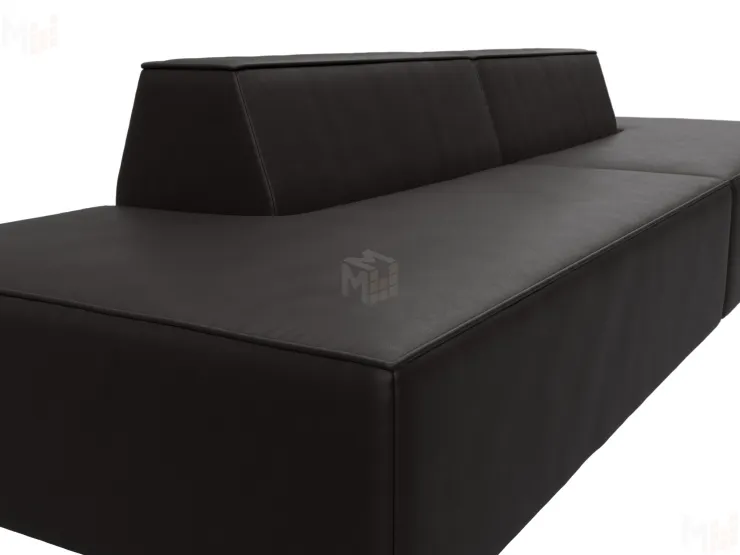 Диван прямой модульный Монс лофт ( GRIFON 12 коричневый )