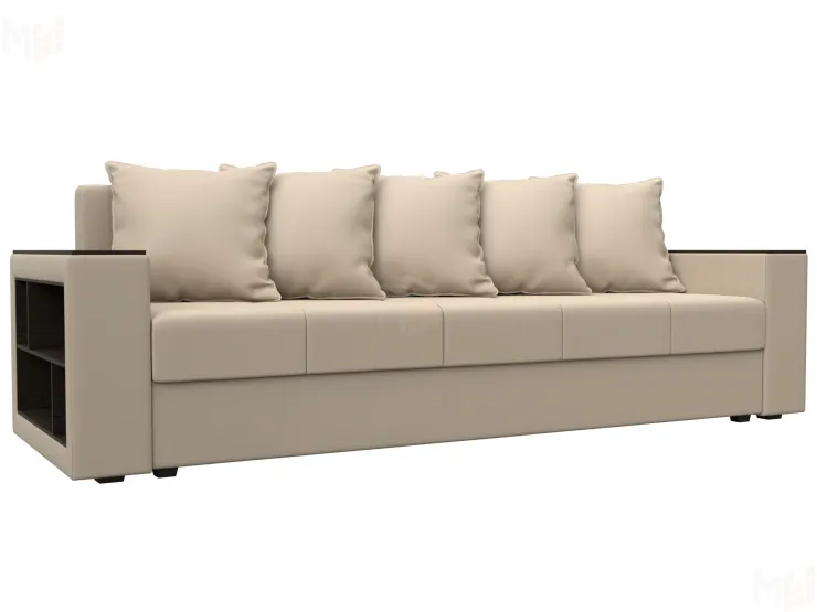 Диван прямой Дубай Лайт полки слева