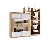 Шкаф для посуды Терра (сонома/белый)