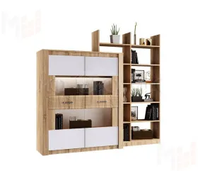 Шкаф для посуды Терра (сонома/белый)