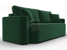 Диван прямой Лига-118 НПБ ( SEVEN 626 зеленый )