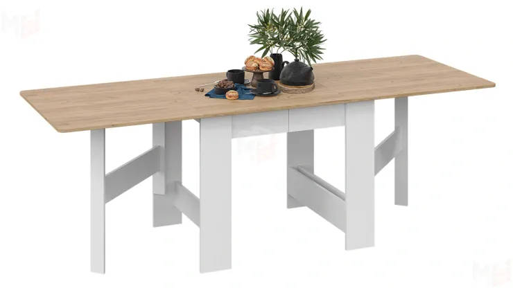 Стол-книжка тип 2 Белый/Дуб крафт золотой