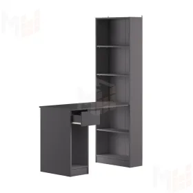 Шкаф комбинированный Лайт 10.01 Темно-серый