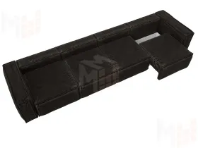 Диван прямой Лига-081 НПБ МегаЛонг ( BRUT 17 коричневый )