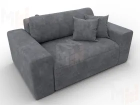 Кресло Лига-036 НПБ ( BRUT 16 темно-серый )